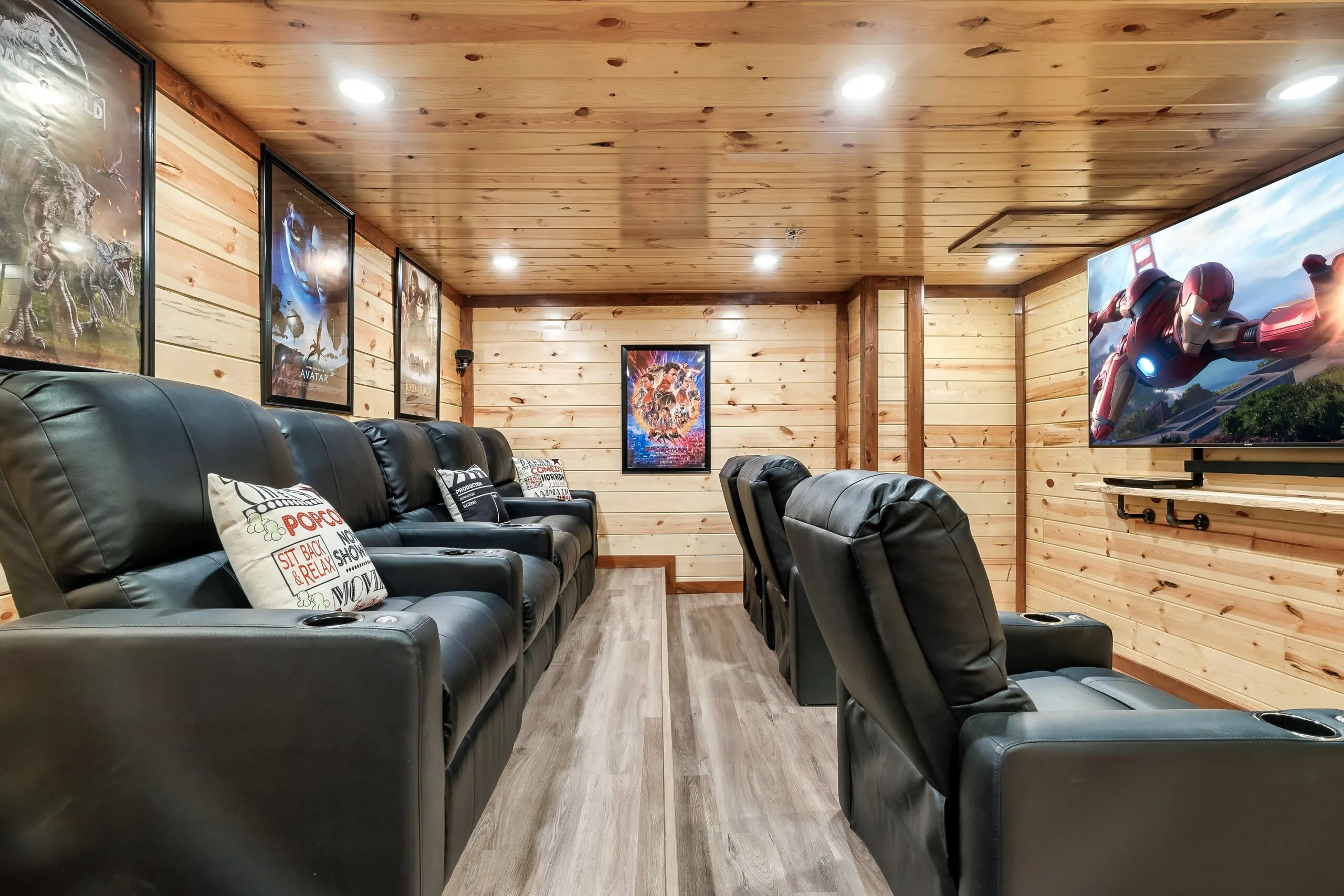 Private movie theater room